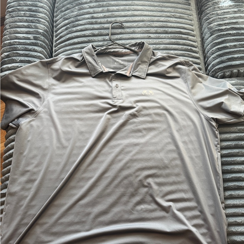 KUIU Men's Gray Polo Shirt